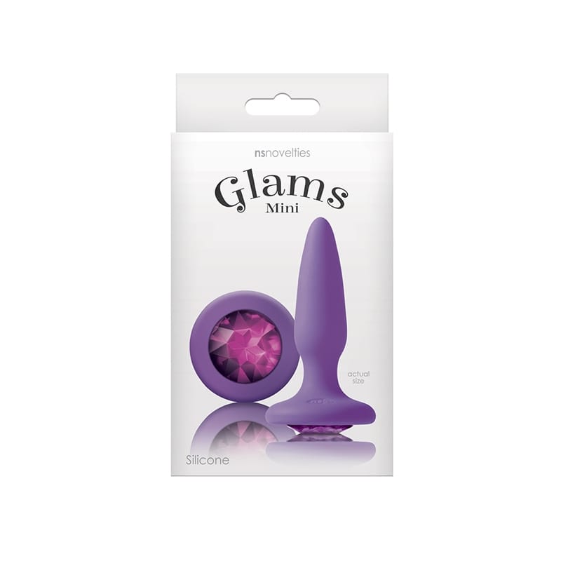 62770.jpg Glams Mini Anal Plug Purple Gem - Image 1
