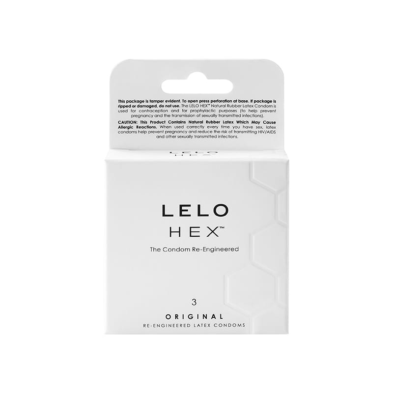 77080-2.jpg LELO HEX Original Condoms 3-Pack - Image 1