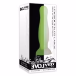 Glow in the dark green **big anal plug** with suction cup