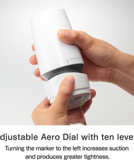 The best blowjob masturbator Tenga Aero with a 10-level adjustable suction dial.