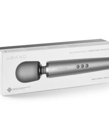 The best flexible wand vibrator with a 360-degree rotating head and travel case.