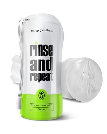 Realistic textured sleeve known as the **best male stroker** for men