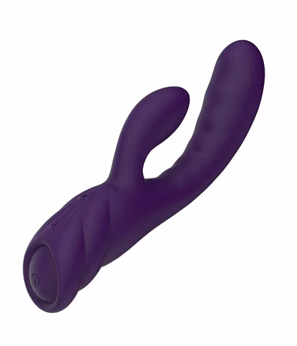 Nalone Pure X2 dual-motor rabbit massager for simultaneous stimulation in Pink.