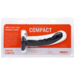 Compact **big black dildo** style silicone prostate massager