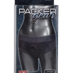 Packer Gear black brief harness style FTM underwear with O-ring