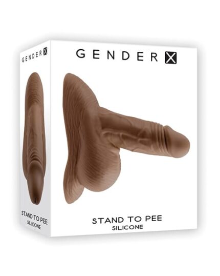 Brown realistic stand to pee device with effective funnel and 5-year warranty