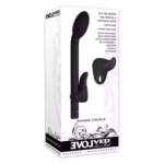 Evolved Power Adult Couple Kit in Black featuring G-Spot and clitoral vibrators