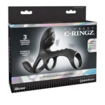 Fantasy C-Ringz Ultimate Triple-Motor Couples Vibrating Ring in Black Silicone