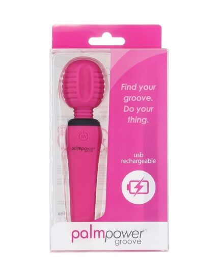 PalmPower Groove **mini massager** wand with flexible silicone head