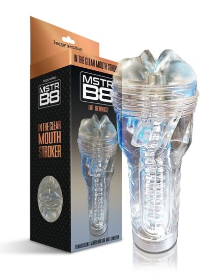 MSTR B8 clear **mouth stroker** with adjustable suction canister