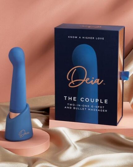 2-in-1 nesting massager with slim bullet for anal stimulation