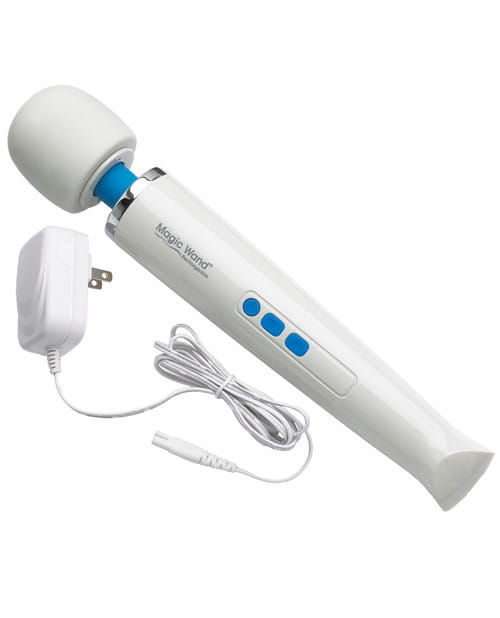 Rechargeable Magic Wand Massager: HV-270 Ultimate Power Magic Wand Rechargeable Massager HV-270 with silicone head.