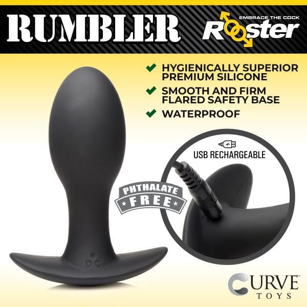 653078942705-1.jpg Best Huge Anal Toys - Large Vibrating Rooster Rumbler Plug - Image 1