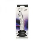Pleasure Crystals 5.6" Glass Dildo with Suction Cup Base