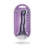 Ouch! 7" Ultra-Soft Liquid Silicone G-Spot Dildo - Purple - Image 2