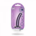 Shots Ouch! 5" Metallic Purple G-Spot Silicone Dildo