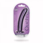 Shots Ouch! 7" Metallic Purple G-Spot Silicone Dildo