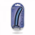 Shots Ouch! 7" Metallic Blue G-Spot Silicone Dildo - Image 2