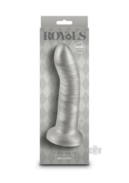 657447109171-9.jpg Royals Charlie 7" Champagne Metallic Curved Dildo - Image 1